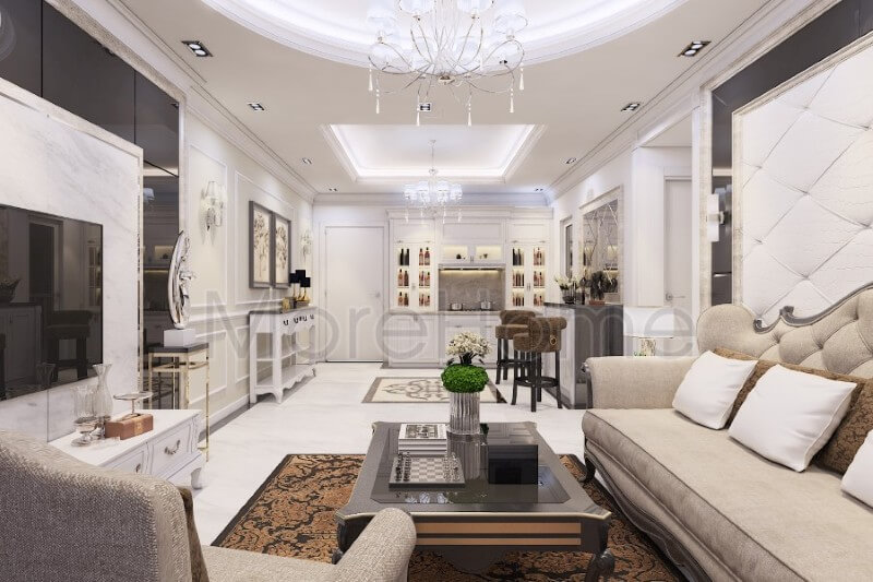 Thiết kế nội thất căn hộ CitiHome phong cách tân cổ điển Thiết kế chung cư
