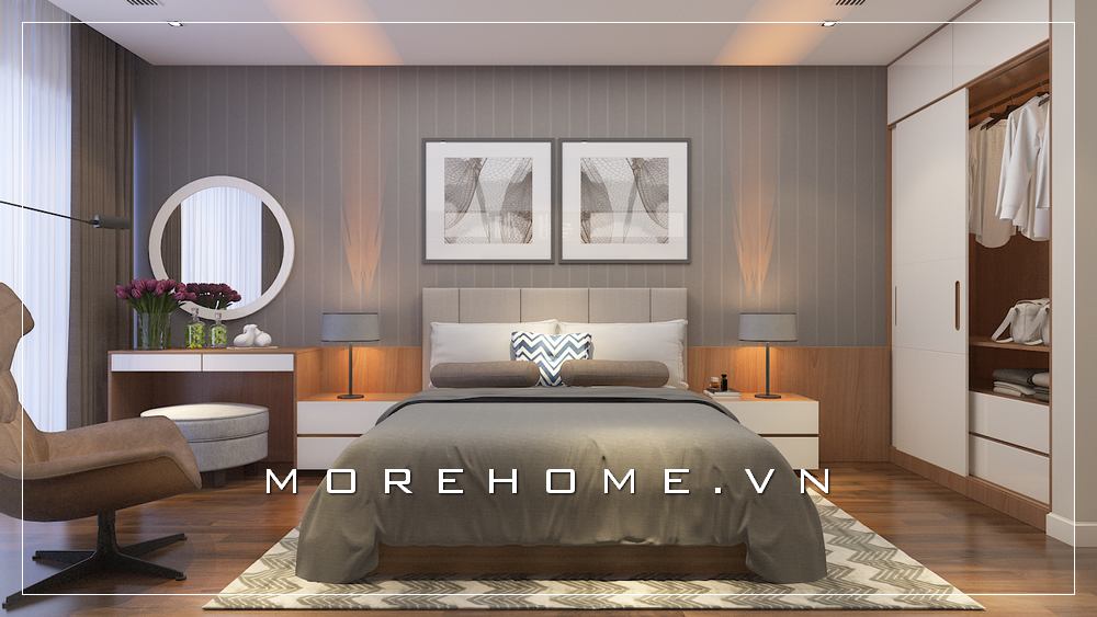 Giường ngủ chung cư hiện đại Giường ngủ chung cư hiện đại