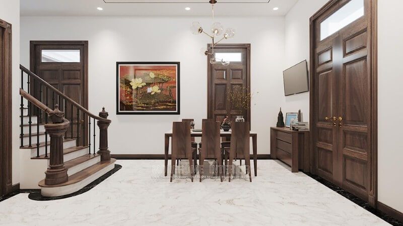 Để tạo nên sự hoàn hảo cho phòng ăn, trang trí nội thất bằng sản phẩm decor tranh canvas hoa sen tinh túy sẽ làm cho không gian trở nên đẹp đẽ hơn.