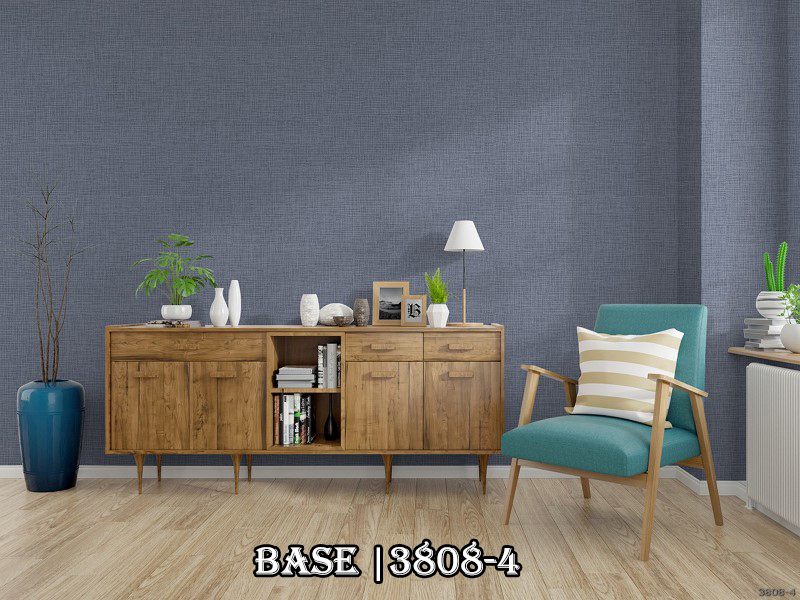 Mẫu giấy dán tường đơn sắc hiện đại phù hợp với thiết kế chung cư.